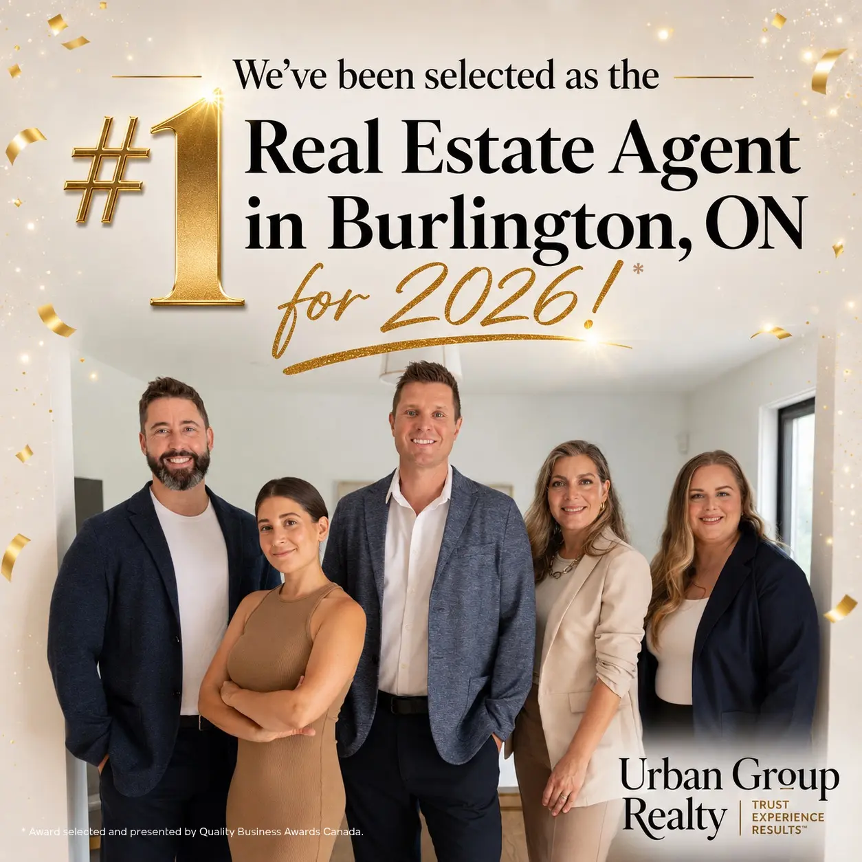 Urban Group Realty Named #1 Real Estate Agent in Burlington